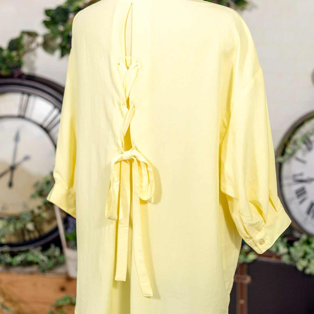 バックリボンタケノコブラウス