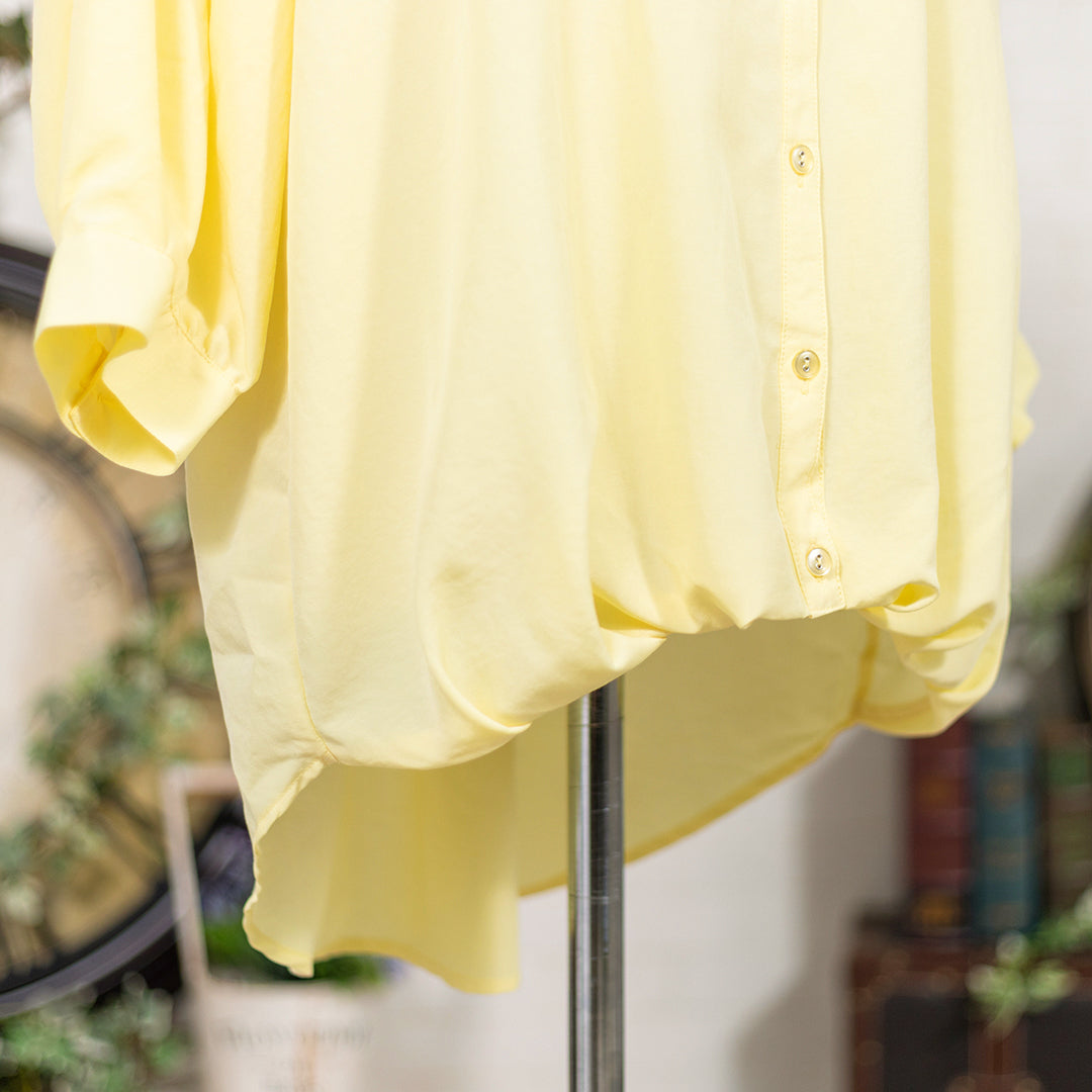 バックリボンタケノコブラウス