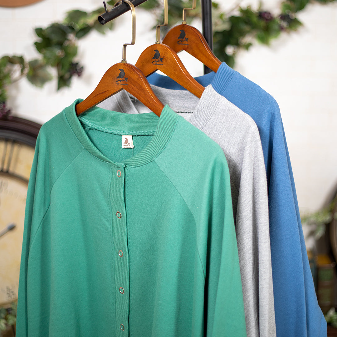 コクーンハシビロコウ刺繡カーディガン