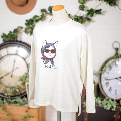 女優猫長袖Tシャツ