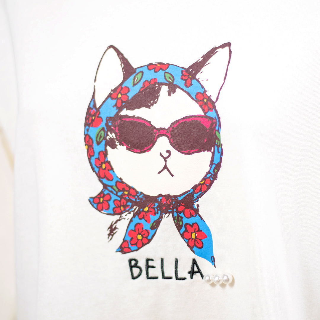 女優猫長袖Tシャツ
