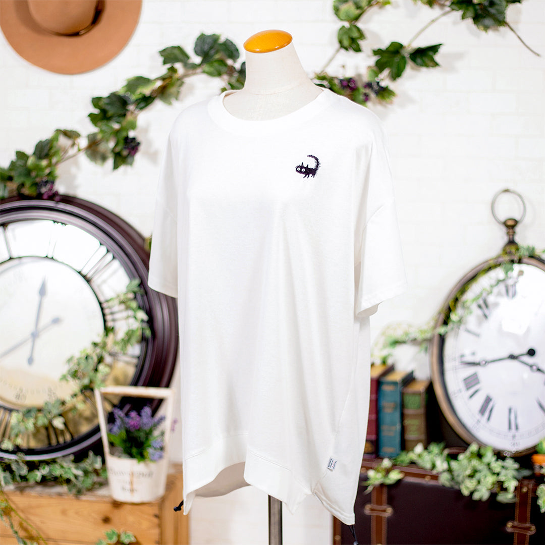 ドロストネコ刺繍プルオーバー