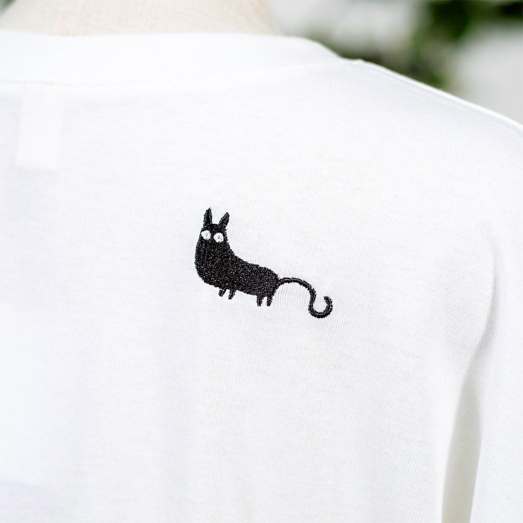 ドロストネコ刺繍プルオーバー