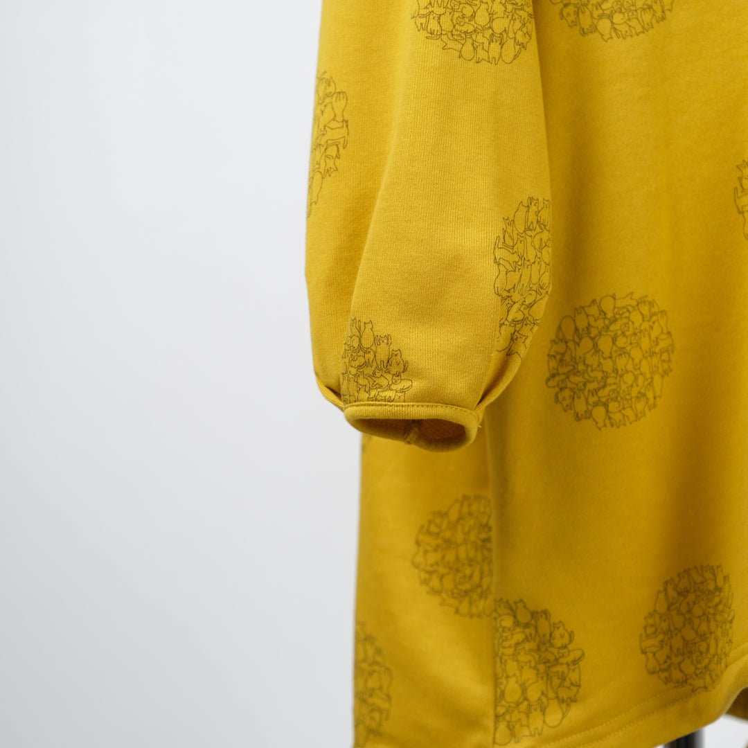 猫ドット８分ドロストチュニック - to blossom (8213578383492)