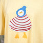 お散歩ﾀﾞｯｸの刺繍Tシャツ