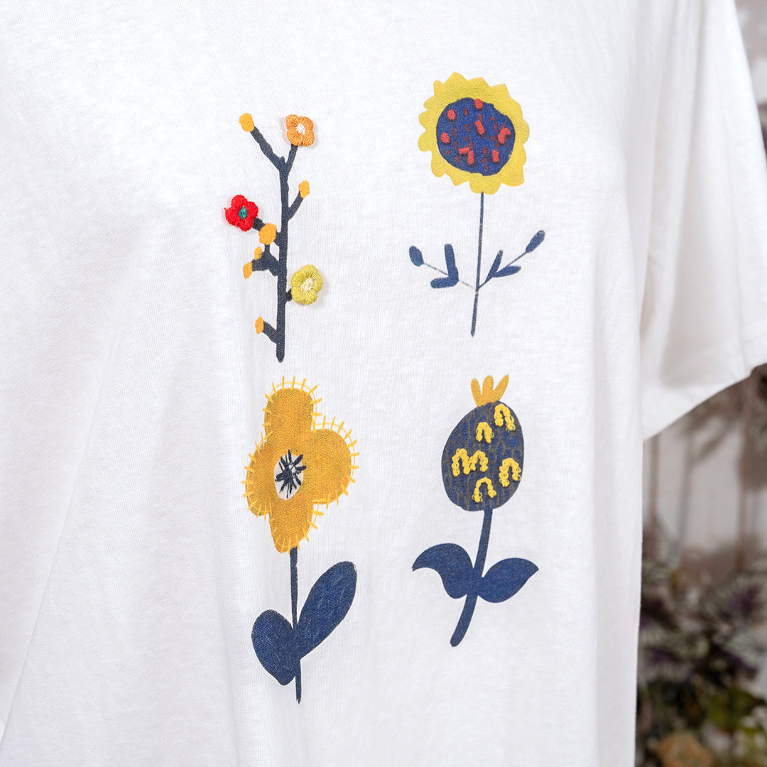スケッチブックの庭園Tシャツ
