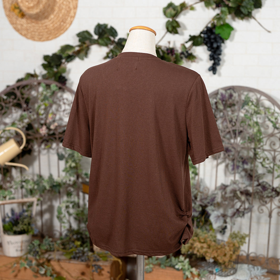 サイドギャザーＴシャツ