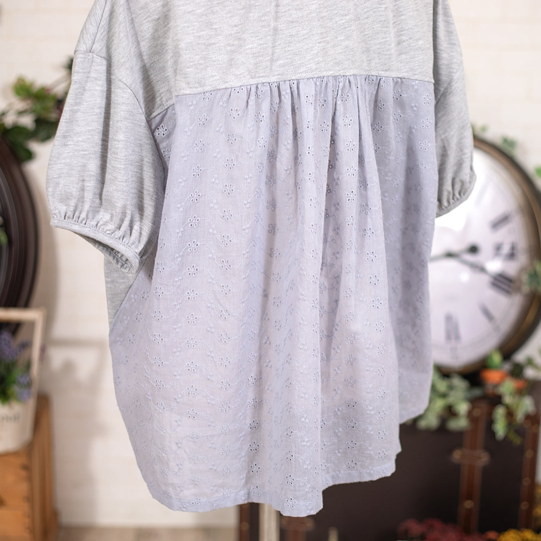 天竺レースＴシャツ