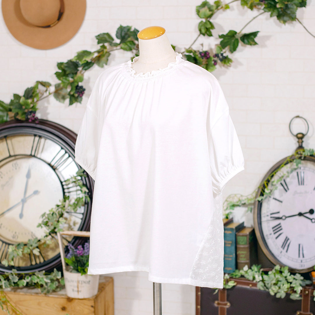 天竺レースＴシャツ