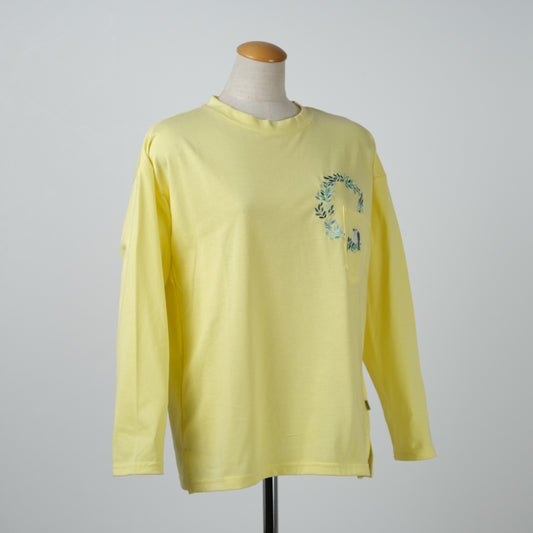 小鳥リーフポケットTシャツ (8207642853508)