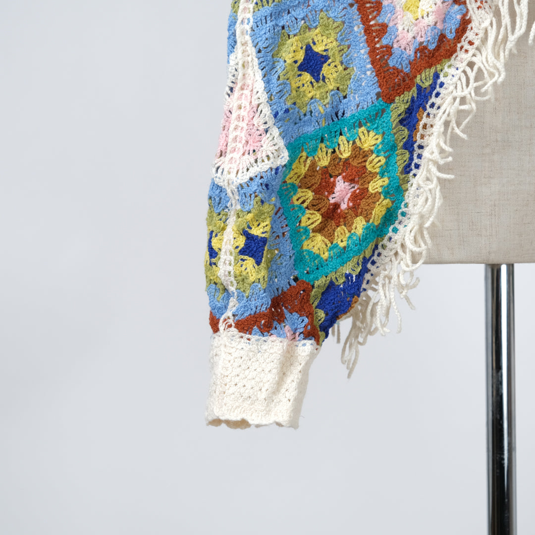 ボヘミアンフローラルポンチョ (8230826967172)