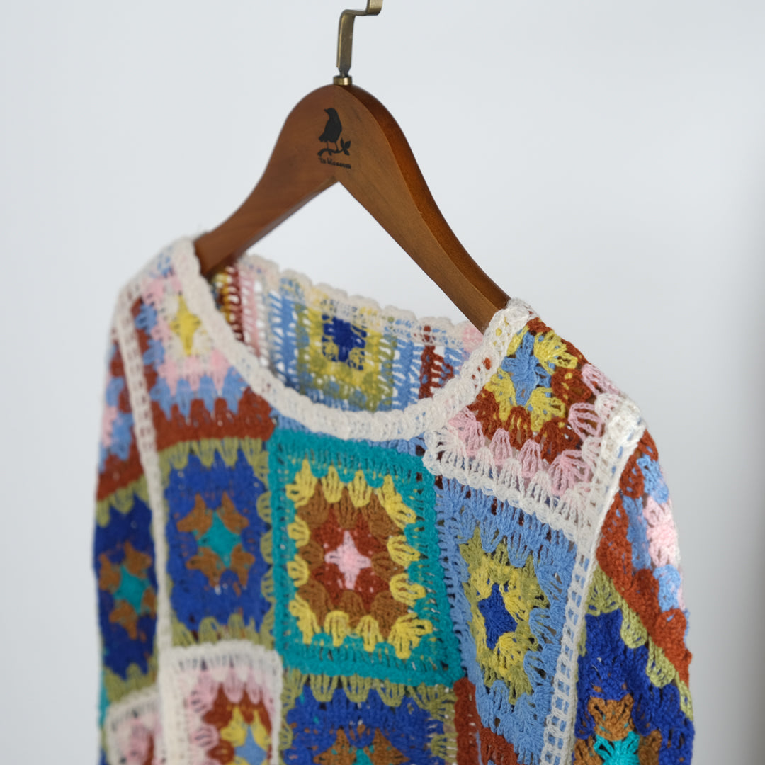 ボヘミアンフローラルポンチョ (8230826967172)