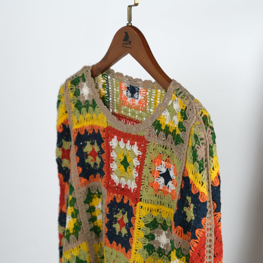 ボヘミアンフローラルポンチョ (8230826967172)