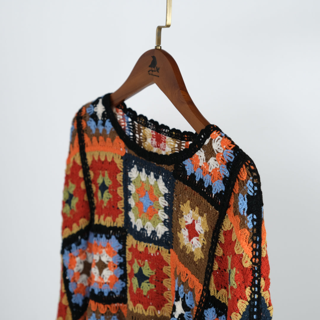 ボヘミアンフローラルポンチョ (8230826967172)