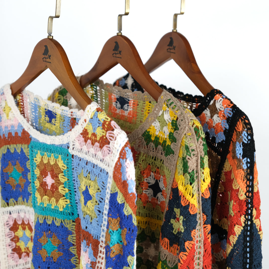 ボヘミアンフローラルポンチョ (8230826967172)