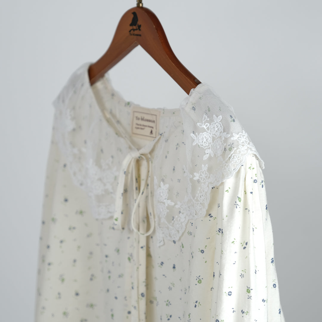 レース襟リボンブラウス (8230841090180)