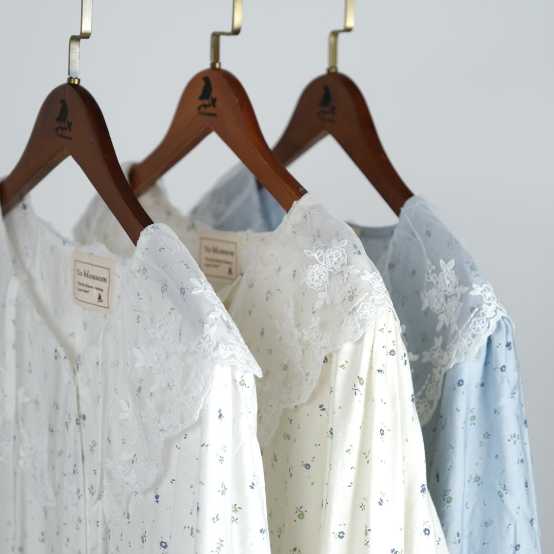 レース襟リボンブラウス (8230841090180)