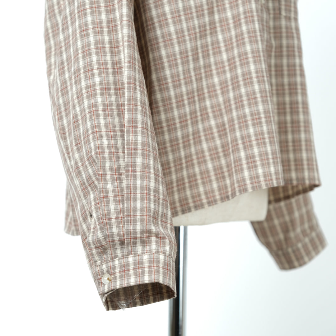 チェック三角ポケットブラウス (8234269704324)