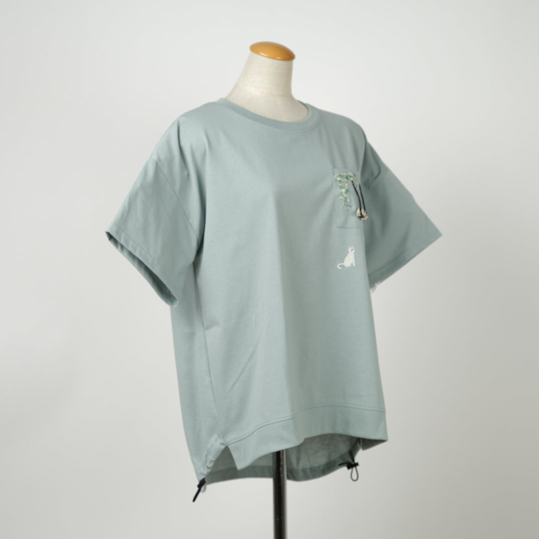 ブランコ猫裾ドロストプルオーバー (9995996954756)