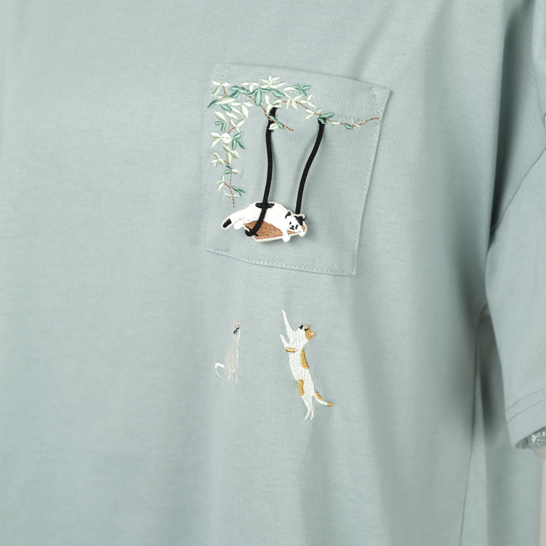 ブランコ猫裾ドロストプルオーバー (9995996954756)