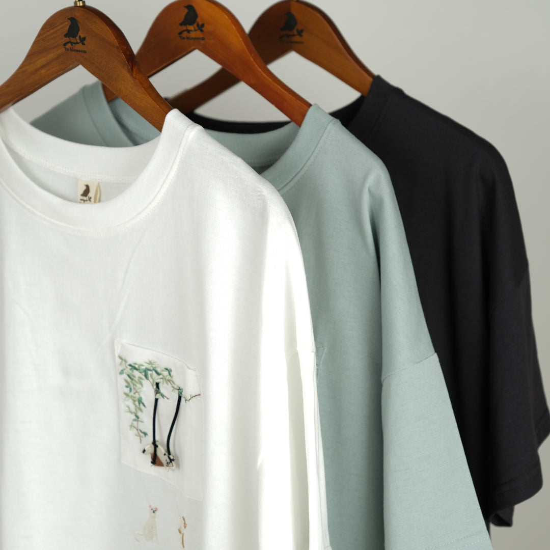 ブランコ猫裾ドロストプルオーバー (9995996954756)