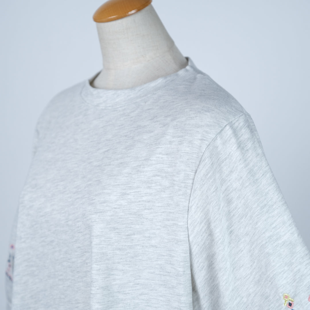 袖刺しゅうプルオーバー (9998350844036)