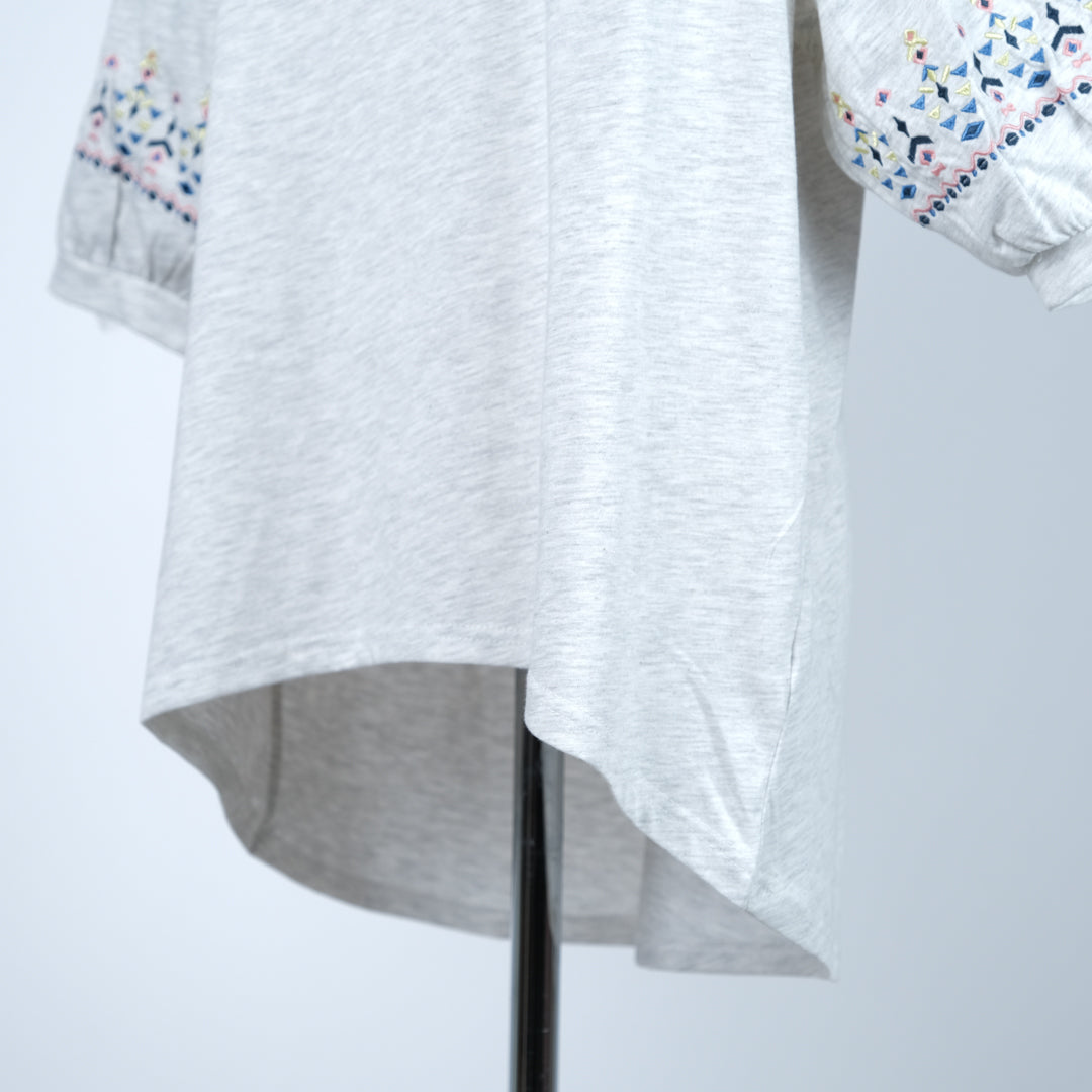 袖刺しゅうプルオーバー (9998350844036)