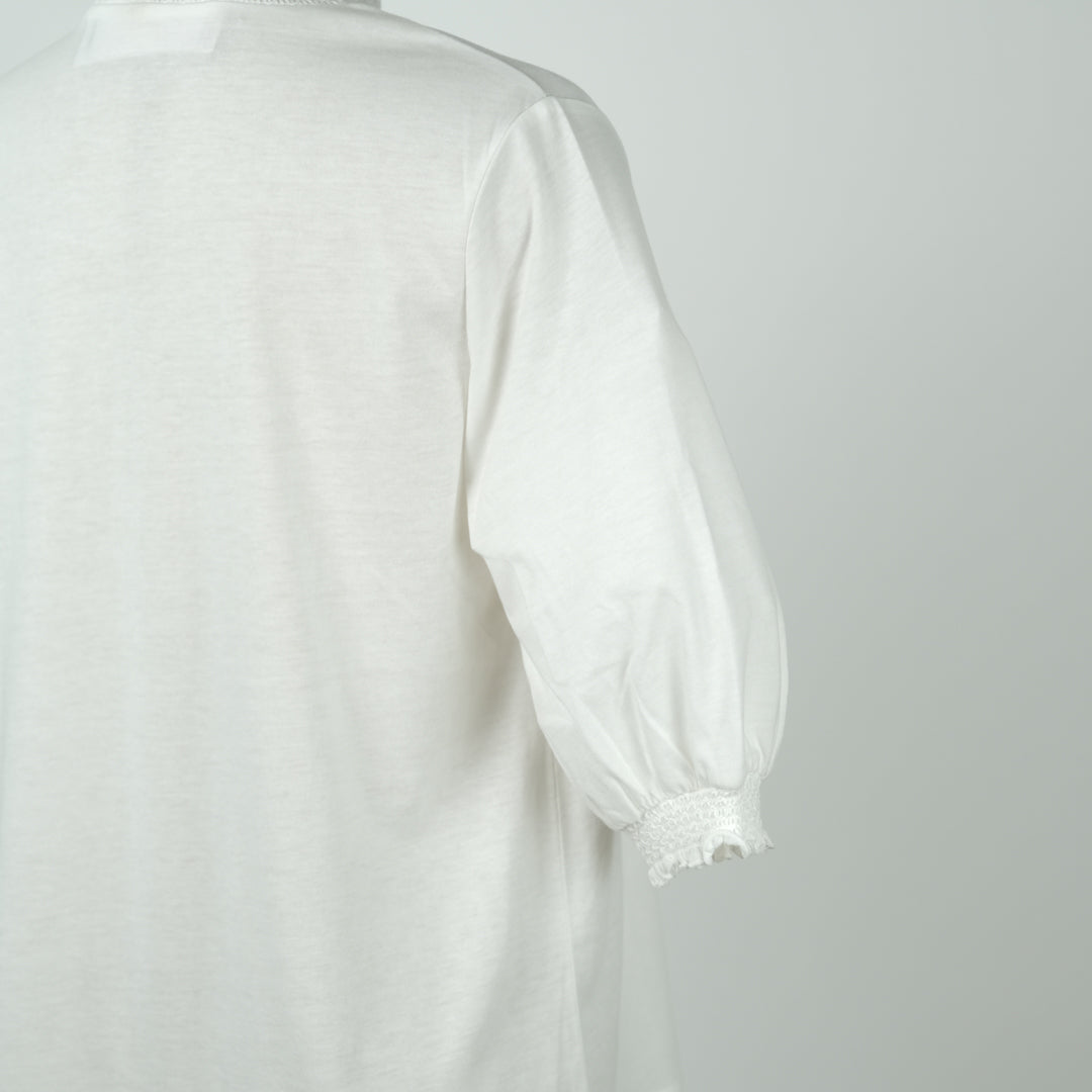 シャーリング襟6分プルオーバー (9999865610372)