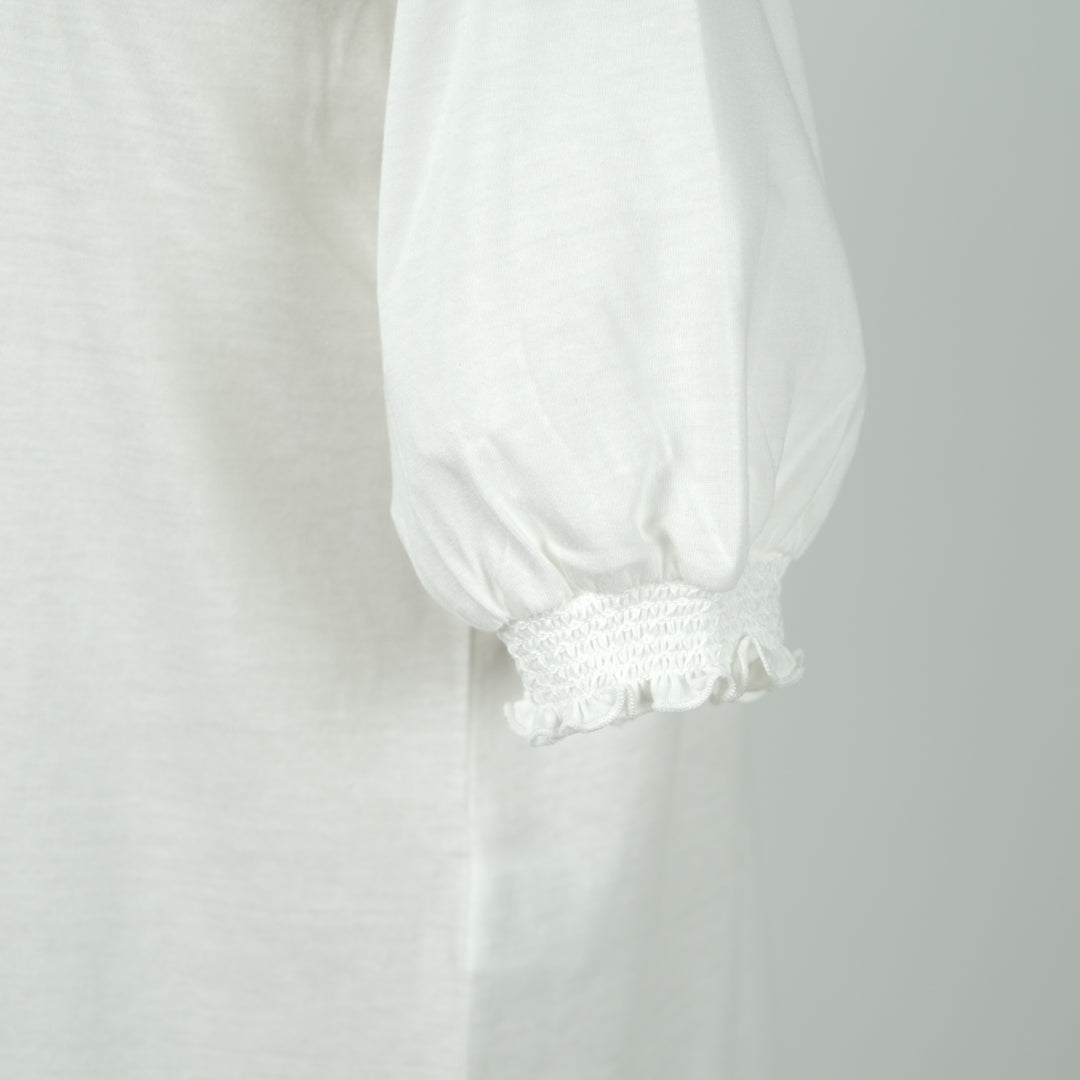 シャーリング襟6分プルオーバー (9999865610372)