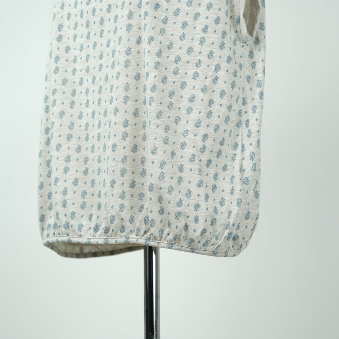 シャーリング襟袖なしプルオーバー (9999866265732)