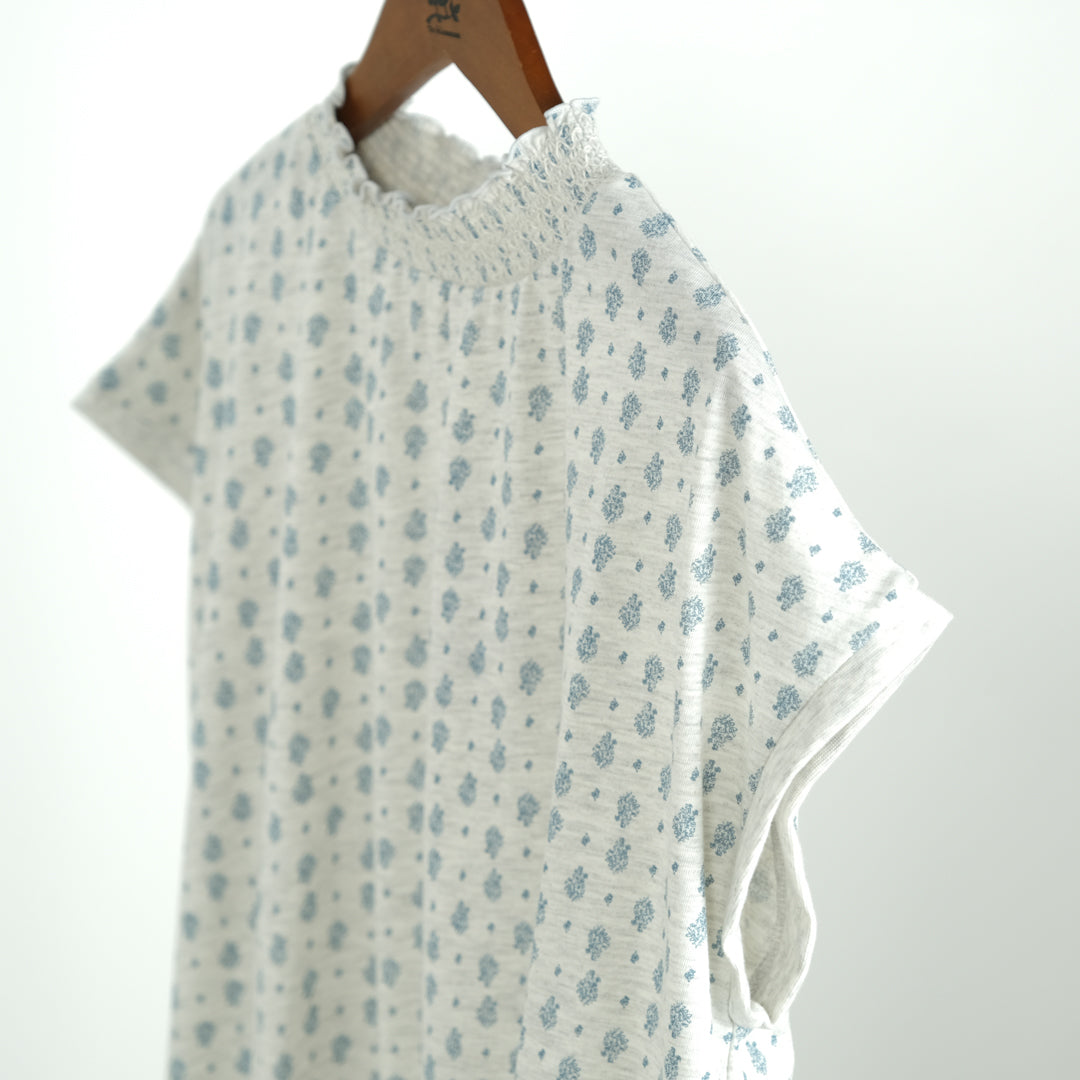 シャーリング襟袖なしプルオーバー (9999866265732)