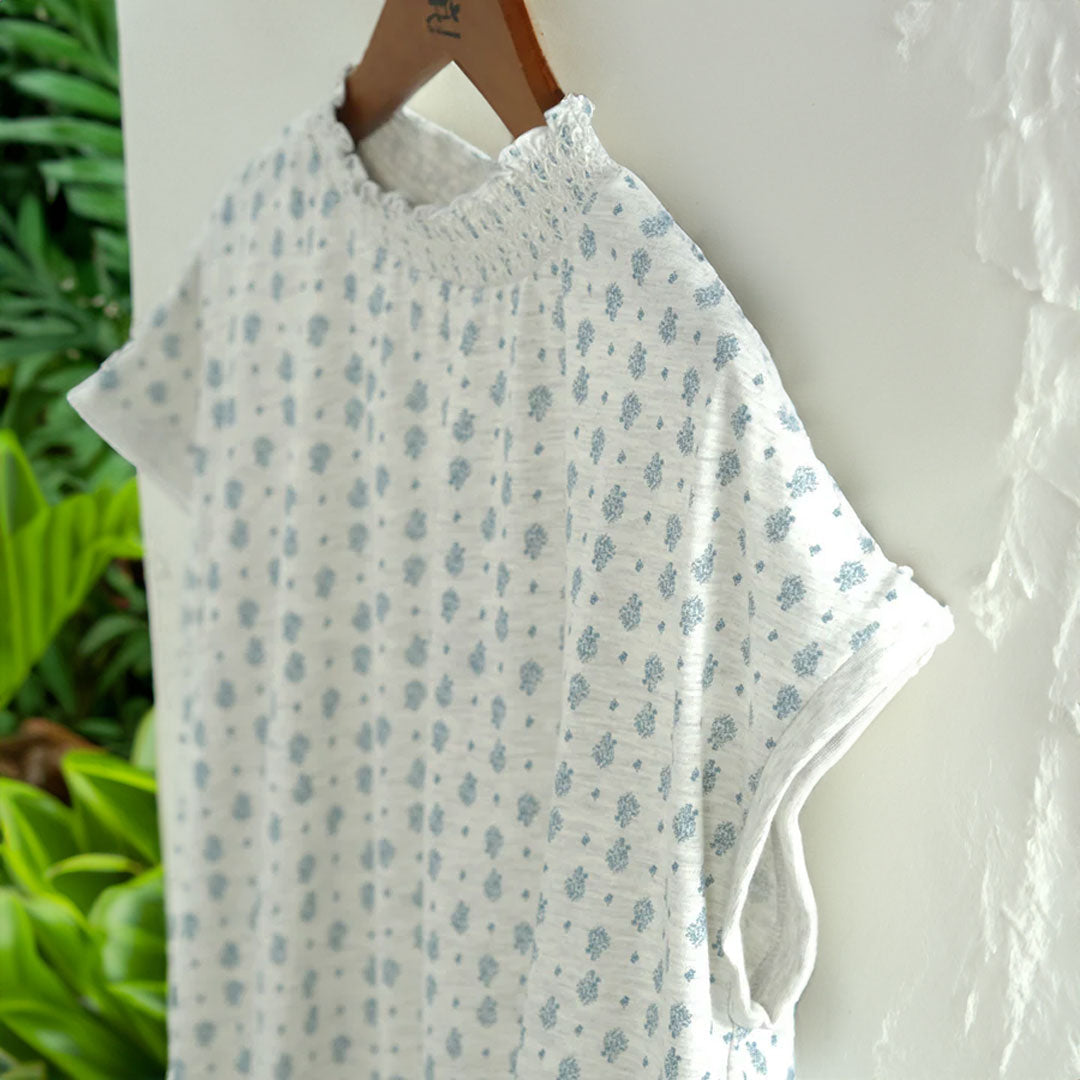 シャーリング襟袖なしプルオーバー (9999866265732)