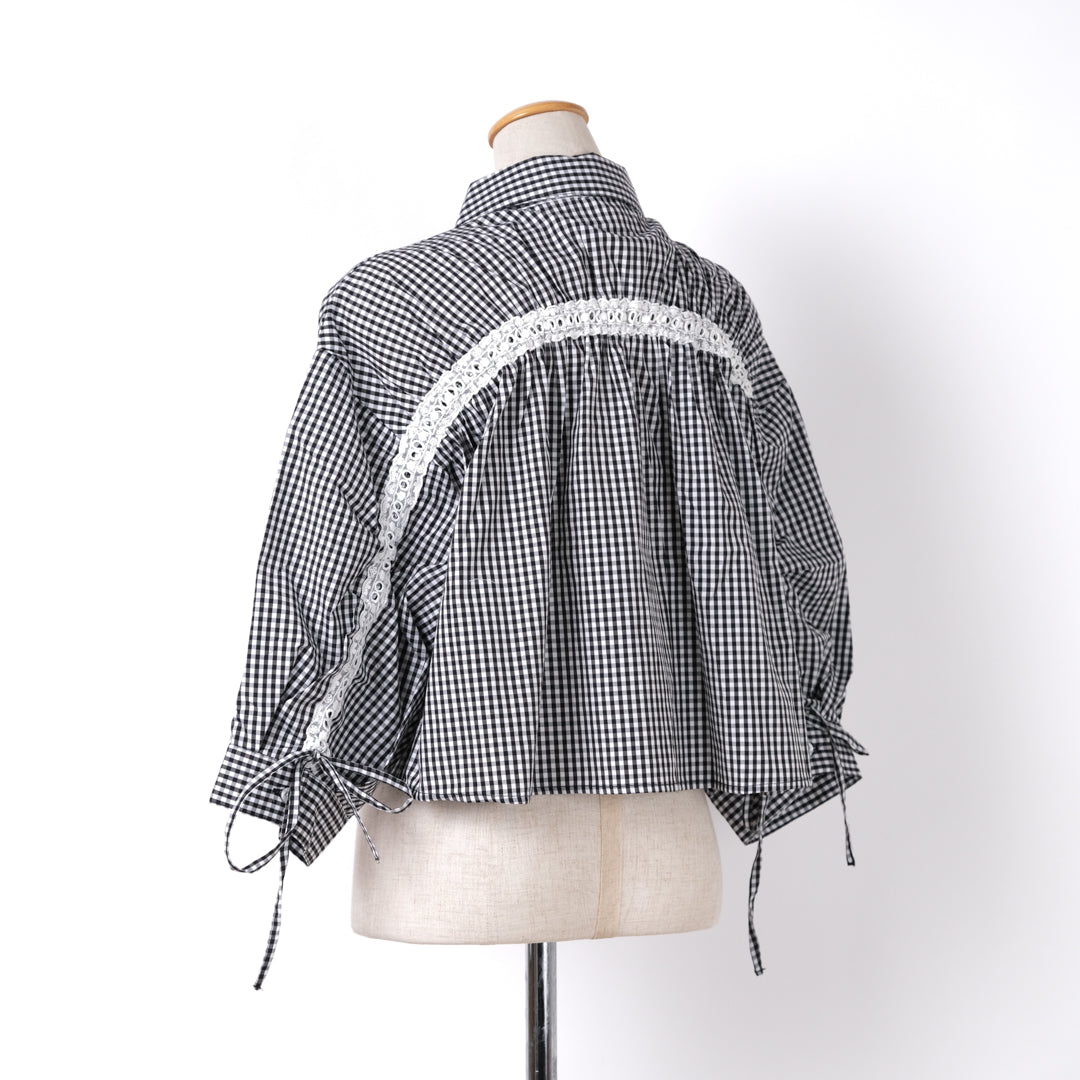 バックドロストレースブラウス (10000601251972)