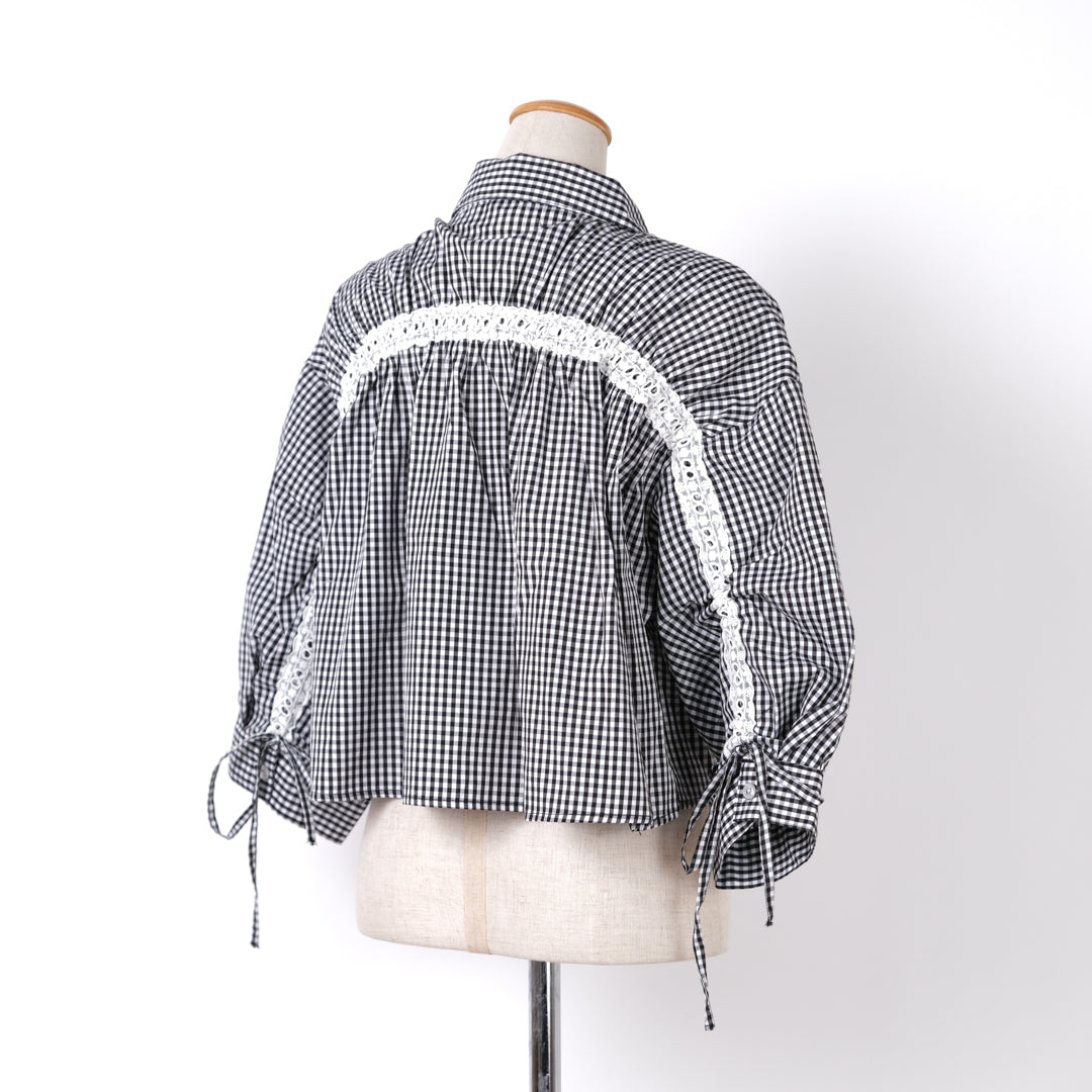 バックドロストレースブラウス (10000601251972)