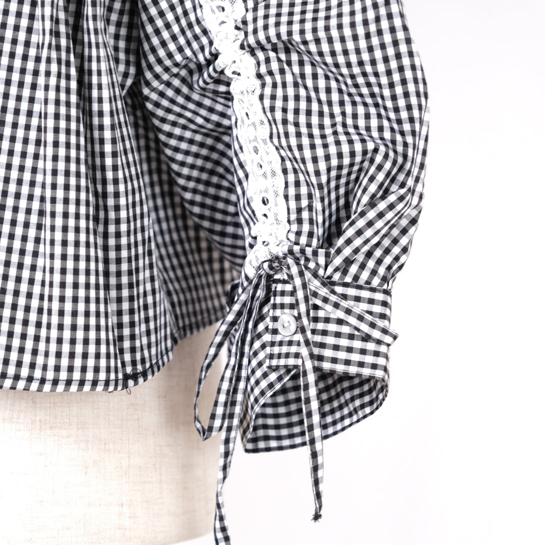 バックドロストレースブラウス (10000601251972)