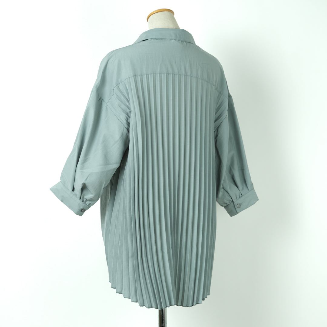 ソフトワッシャータケノコ七分袖ブラウス (10000615374980)