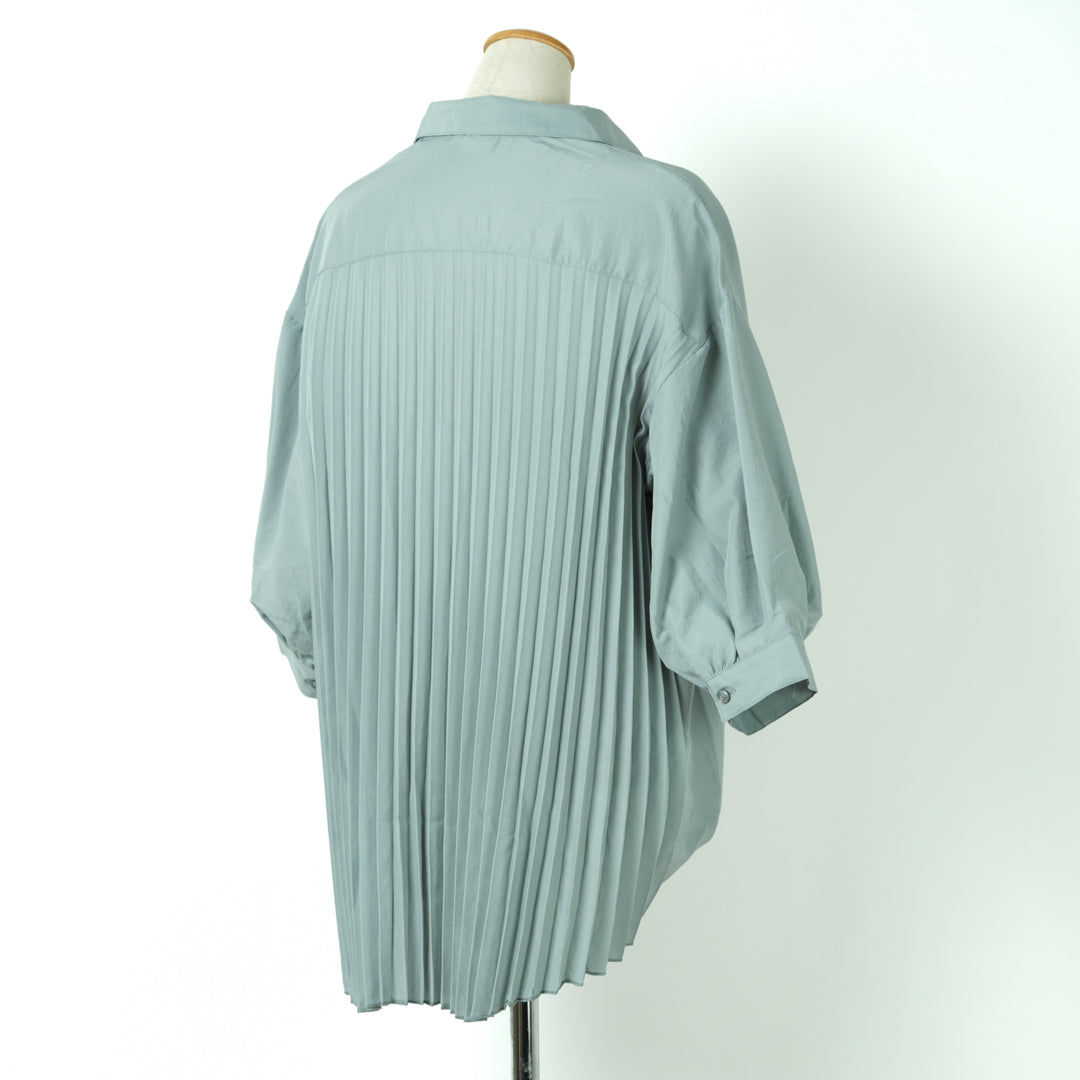 ソフトワッシャータケノコ七分袖ブラウス (10000615374980)