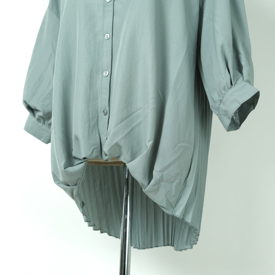 ソフトワッシャータケノコ七分袖ブラウス (10000615374980)