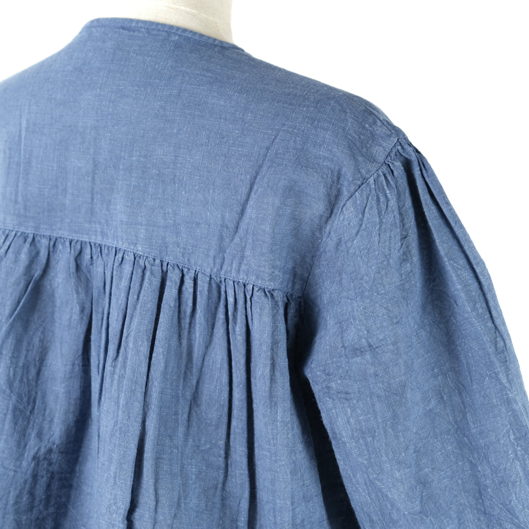 ピグメント染ギャザーブラウス (10000585588868)