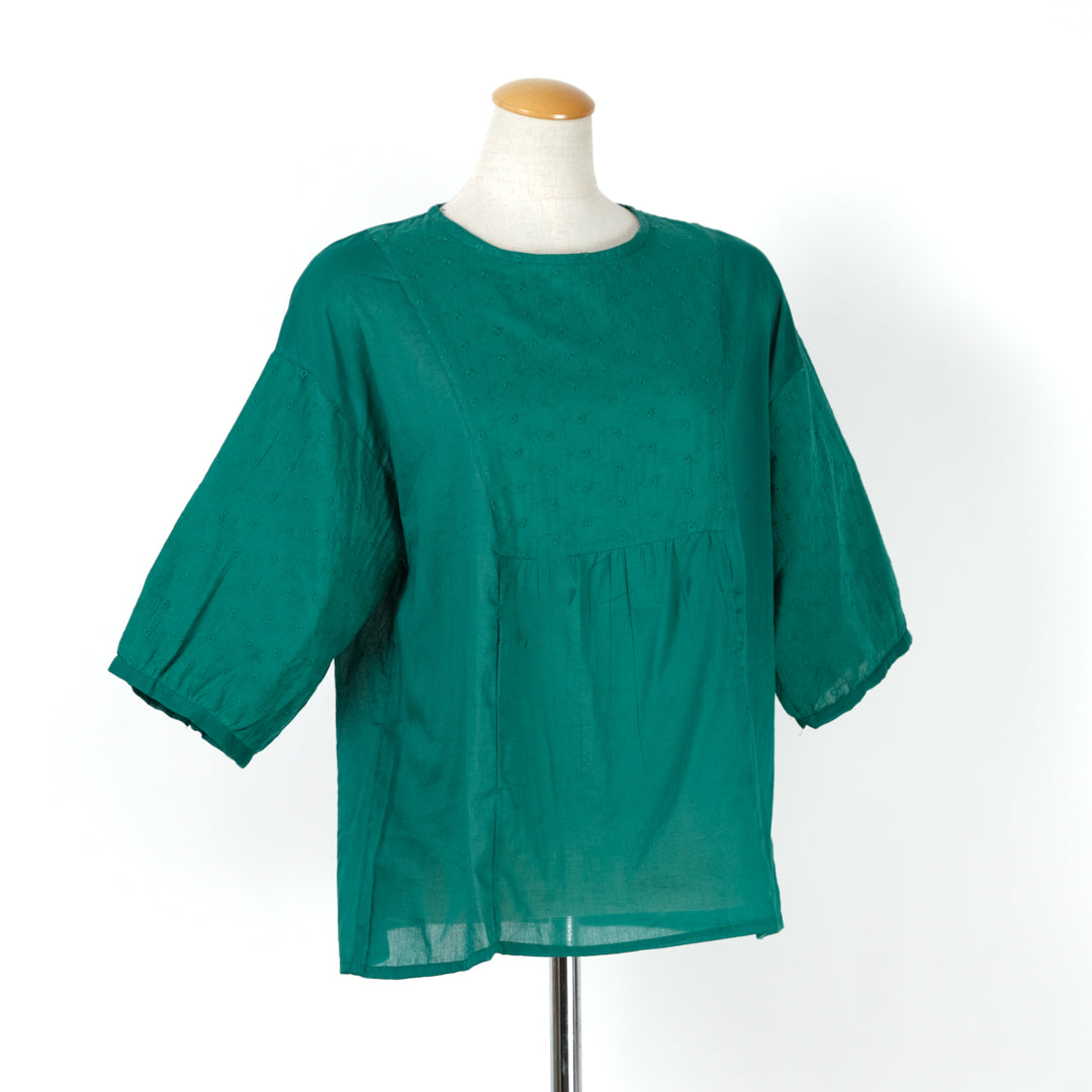 刺しゅう入り切替ブラウス (10000588570756)