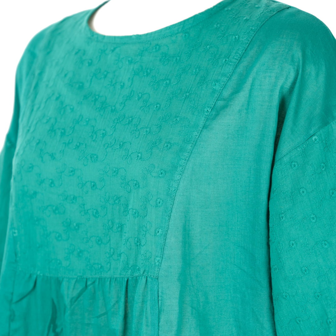 刺しゅう入り切替ブラウス (10000588570756)