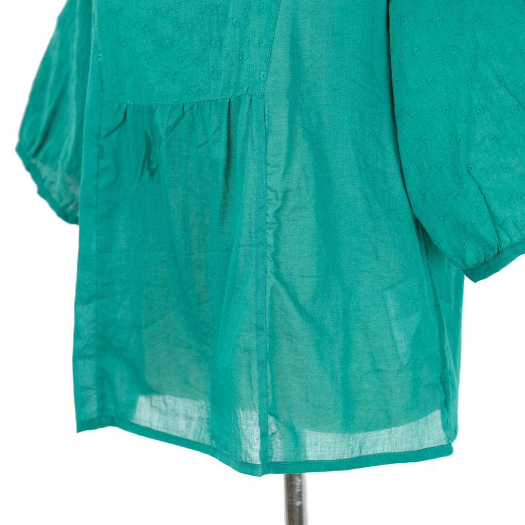 刺しゅう入り切替ブラウス (10000588570756)