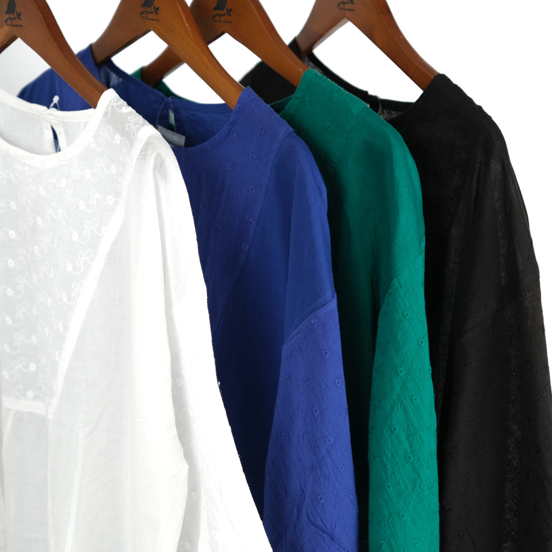 刺しゅう入り切替ブラウス (10000588570756)