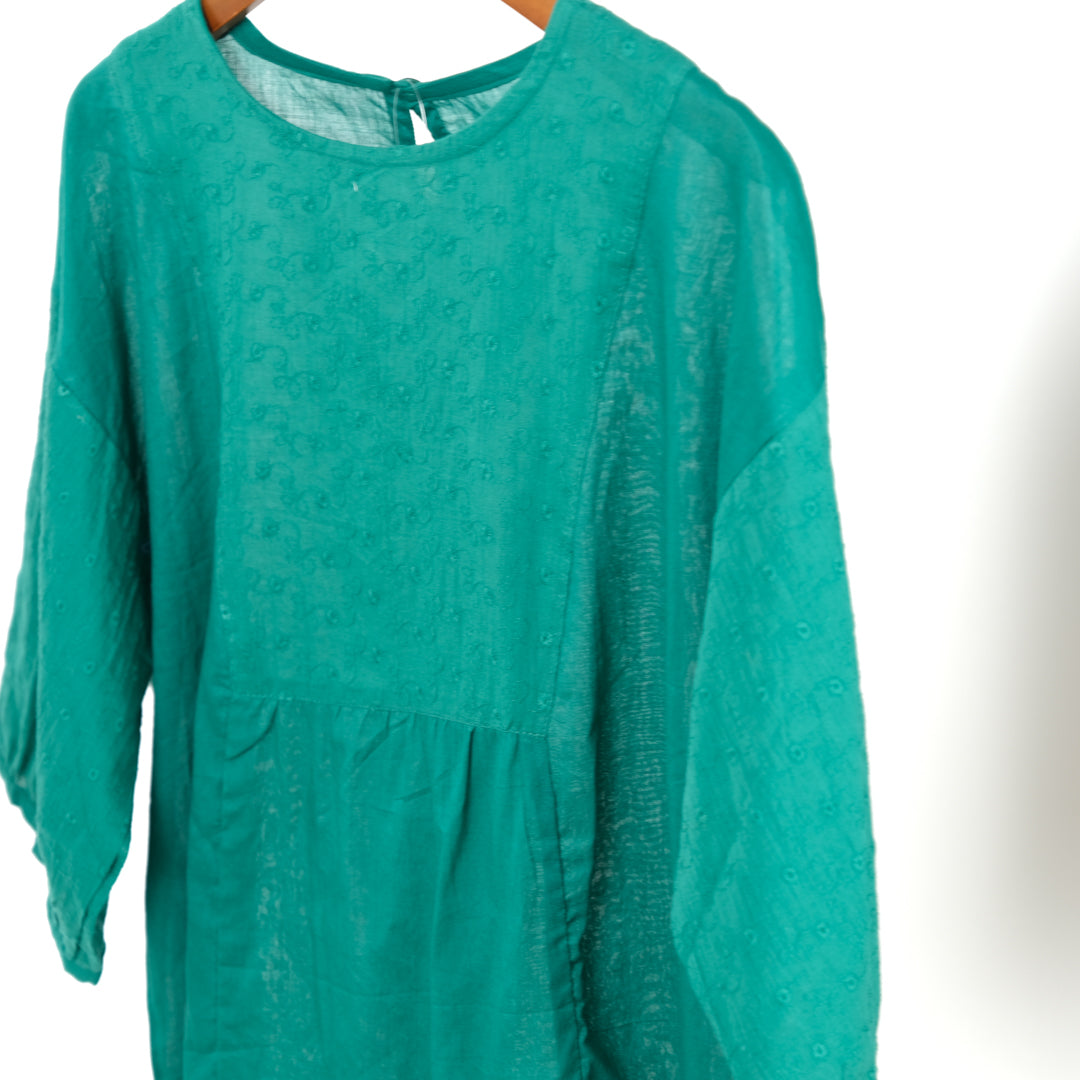 刺しゅう入り切替ブラウス (10000588570756)