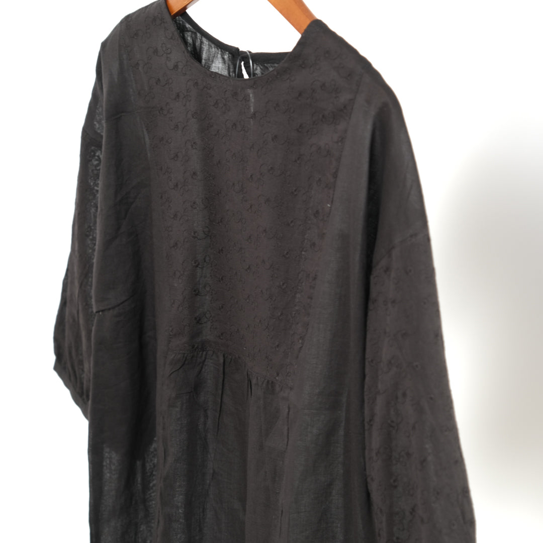 刺しゅう入り切替ブラウス (10000588570756)