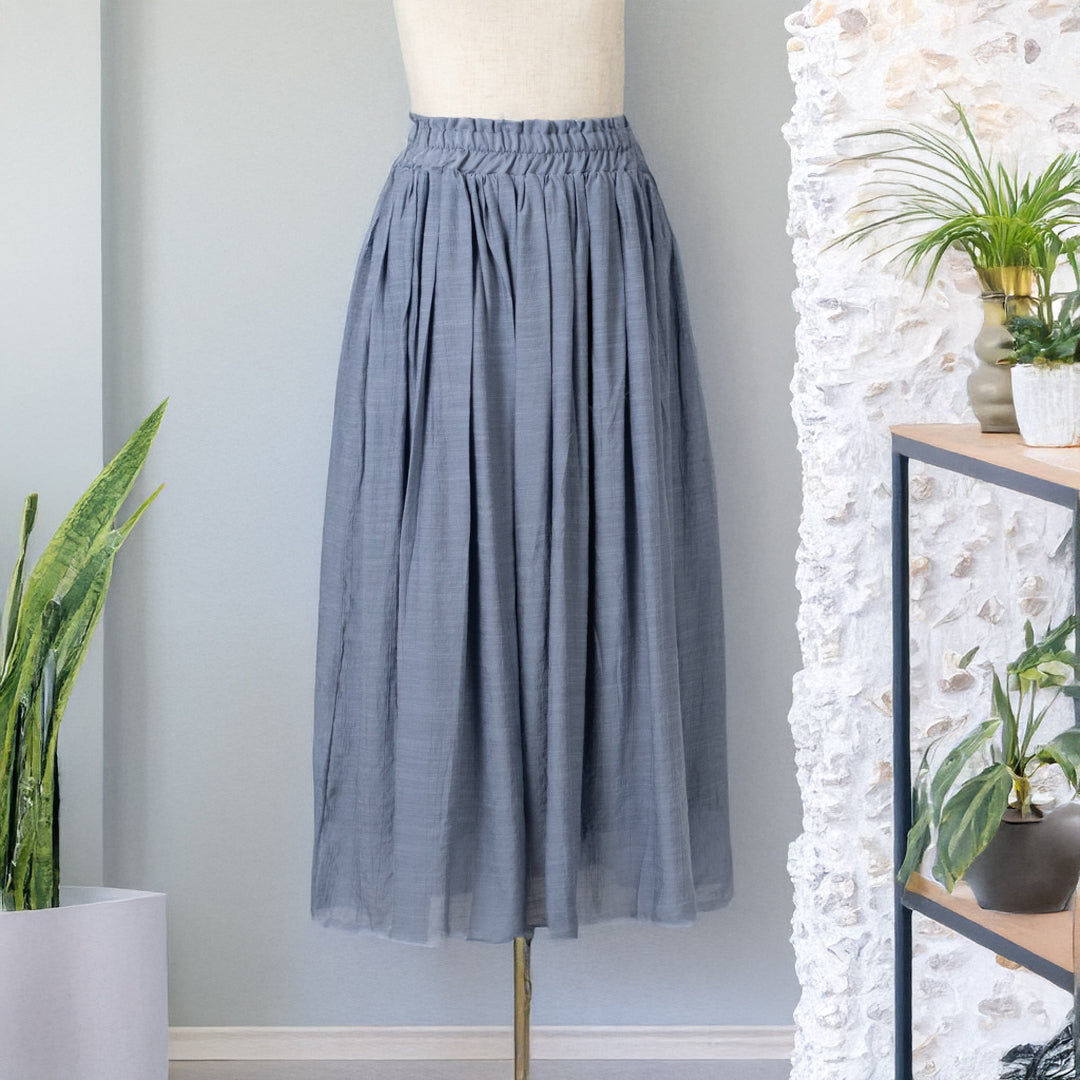 スラブウエストフリルスカート (10010495811716)