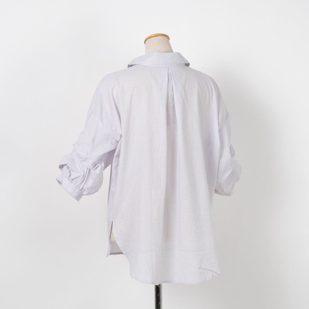 袖タックスキッパーブラウス (10015721062532)