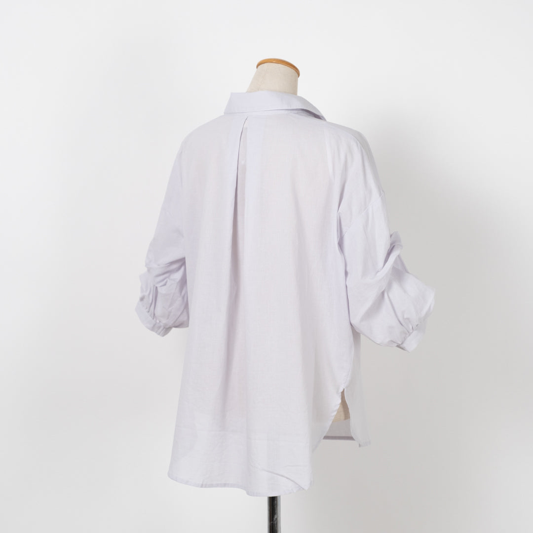 袖タックスキッパーブラウス (10015721062532)