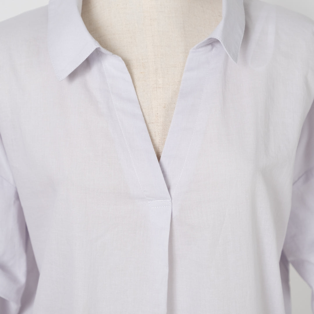 袖タックスキッパーブラウス (10015721062532)