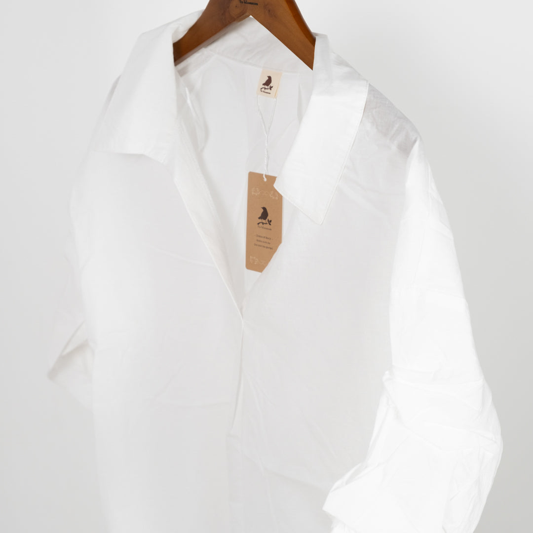 袖タックスキッパーブラウス (10015721062532)